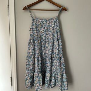 Old Navy Floral Tiered Sundress in Pastel Mix